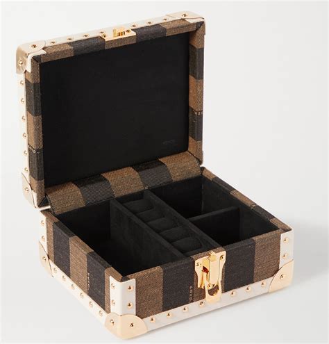 mid century box brass steel fendi|Fendi Jewelry Box .